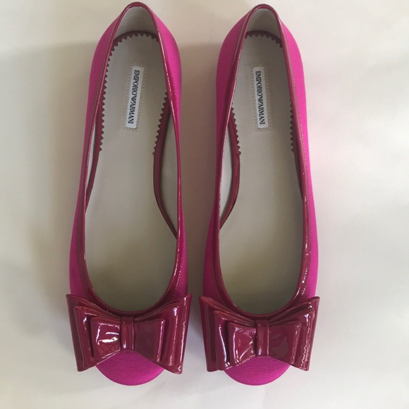 Emporio Armani Bow Flats - Picture 2 of 7